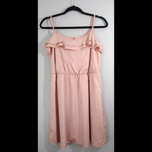 Lauren Conrad Peach Spaghetti Strap Dress Size 8